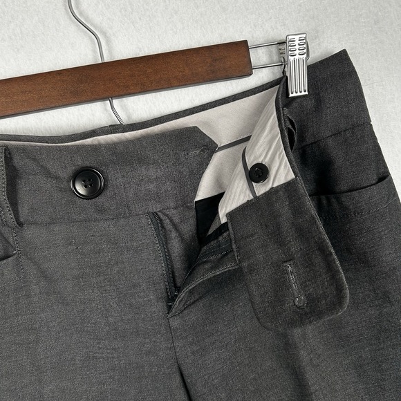 Banana Republic Martin Fit Dress Pants Slacks Gray Women Sz 6 Career Wool Blend - Picture 3 of 11